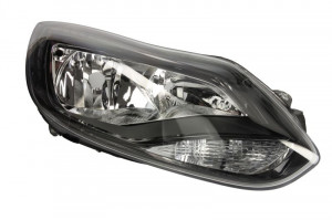 Far Dreapta (H1/H7, electric, cu motor, culoare insertie: negru) potrivit FORD FOCUS III;
