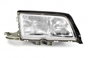 Far Dreapta (H1/H7, electric, fara motoras, culoare insertie: alb, culoare semnalizator: transparent) potrivit MERCEDES C T-MODEL (S202), C (W202) 01.96-12.00 - Img 1
