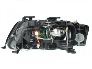 Far Dreapta (H1/H7, electric, fara motoras, culoare insertie: cromat, culoare semnalizator: transparent) potrivit AUDI A6 C5, ALLROAD C5 01.99-12.00 - Img 2