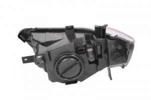 Far Dreapta (H4, electric, cu motor, culoare insertie: negru, culoare semnalizator: galben) potrivit MITSUBISHI COLT VI - Img 2