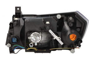 Far Dreapta (H4, electric, fara motoras, culoare insertie: negru) potrivit FORD TRANSIT -01.02 - Img 2