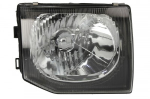 Far Dreapta (H4, electric, manual, fara motoras, culoare insertie: cromat) potrivit MITSUBISHI PAJERO II, PAJERO SPORT