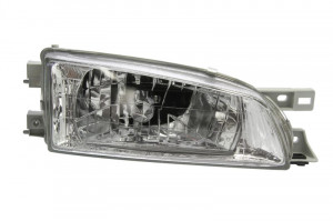 Far Dreapta (H4, manual, fara motoras, culoare insertie: cromat, culoare semnalizator: transparent) potrivit SUBARU IMPREZA