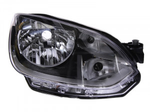 Far Dreapta (H4/W21, electric, fara motoras, culoare insertie: cromat) potrivit VW LOAD UP, UP! - Img 1