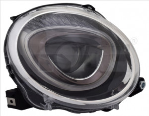 Far Dreapta (H7, electric, cu motor) potrivit ABARTH 500 / 595 / 695, 500C / 595C / 695C; FIAT 500, 500 C