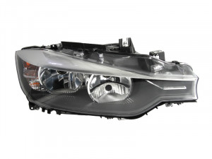 Far Dreapta (H7/H7/PW24W, electric, cu motor, culoare insertie: negru) potrivit BMW 3 (F30, F80), 3 (F31)