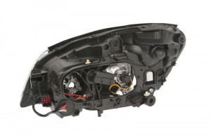 Far Dreapta (H7/H9/LED, electric, cu motor, culoare insertie: cromat, culoare semnalizator: alb) potrivit VOLVO S60 II, V60 I - Img 2