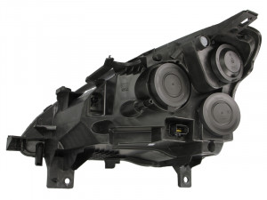 Far Dreapta (halogen, H4/W5W, electric, cu motor, culoare insertie: cromat, culoare semnalizator: transparent) potrivit PEUGEOT PARTNER, PARTNER TEPEE, PARTNER/MINIVAN -06.12 - Img 2