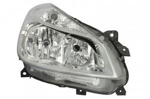 Far Dreapta (halogen, H7, electric, fara motoras, culoare semnalizator: transparent) potrivit RENAULT CLIO III, CLIO III/HATCHBACK 05.05-01.08 - Img 1
