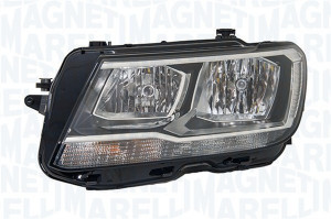 Far Dreapta (halogen, H7/H7/PW24W, electric, cu motor, bec, culoare semnalizator: portocaliu) potrivit VW TIGUAN - Img 4