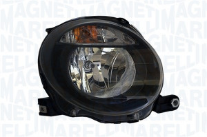 Far Dreapta (halogen, H7/WY21W, electric, cu motor, culoare insertie: negru) potrivit ABARTH 500 / 595 / 695, 500C / 595C / 695C; FIAT 500, 500 C - Img 3