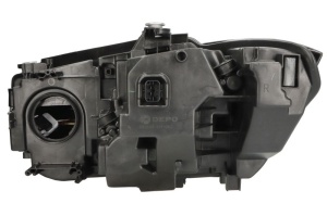 Far dreapta (LED, electric, cu motor, culoare insert: negru) potrivit BMW 3 G20, G21 10.18-06.22 - Img 2