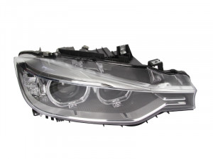 Far dreapta potrivit BMW Seria 3 (F30, F80), Seria 3 (F31) 2011-2019 - (D1S, reglaj electric, fundal gri, Semnalizator transparent)