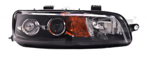 Far dreapta potrivit FIAT PUNTO 1999-2002 - (H1, reglaj electric, fundal negru)