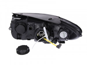 Far dreapta potrivit HYUNDAI SANTA FÉ I, SANTA FÉ II - (H7, reglaj electric, fundal negru) - Img 2