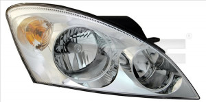 Far dreapta potrivit KIA CEE'D, CEE'D SW, PRO CEE'D - (H1/H7, reglaj electric, fundal cromat)