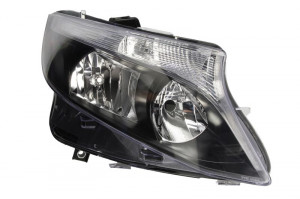 Far dreapta potrivit MERCEDES VITO dupa 2014 - (H15/H7, reglaj electric, cu motoras, fundal negru)