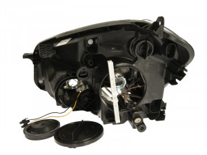 Far dreapta potrivit NISSAN QASHQAI I - (H7, reglaj electric, fundal negru/insertii crom) - Img 2