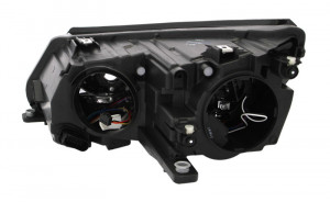 Far dreapta potrivit VW TIGUAN 2007-2018 - (H15/H7, reglaj electric, fundal cromat, fundal transparent) - Img 2