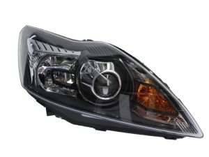 Far fata Dreapta (D1S/H1, electric, cu motor, culoare insert: negru, culoare semnalizator: galben) potrivit FORD FOCUS II, FOCUS II/KOMBI; FORD USA FOCUS - Img 1