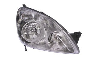 Far fata Dreapta (H1, electric, fara motoras, culoare insert: cromat, culoare semnalizator: alb) potrivit HONDA CR-V II, CR-V IV - Img 1
