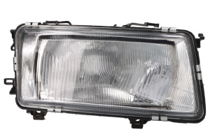 Far fata Dreapta (H4, electric, fara motoras, culoare insert: argintiu) potrivit AUDI 80 B3, COUPE B2, COUPE B3, QUATTRO 1986-1991