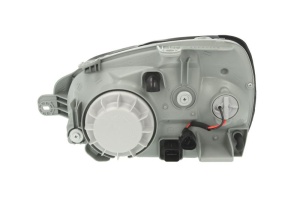 Far fata Dreapta (H4, manual, fara motoras, culoare insert: cromat, culoare semnalizator: transparent) potrivit HYUNDAI SANTA FÉ I -02.06 - Img 2
