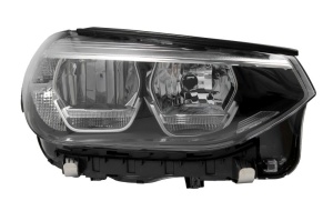 Far fata dreapta potrivit BMW X3 G01, X4 G02 2017-2021 - H7/LED, electric, cu motor, H7, LED