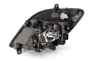 Far fata Dreapta (xenon, D1S/H7/PY21W/W5W, electric, fara motoras, culoare insert: argintiu, culoare semnalizator: galben) potrivit MERCEDES SPRINTER 3,5-T (B906) - Img 2