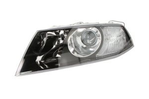 Far fata Stanga (H1/H7, electric, cu motor, culoare insert: negru) potrivit SKODA OCTAVIA II - Img 1