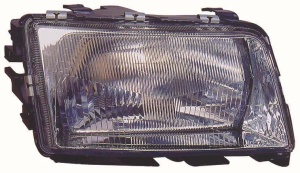 Far fata Stanga (H4, electric, fara motoras, culoare insert: cromat) potrivit AUDI 100 C4 1990-1994