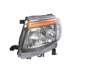 Far fata Stanga (H4, fara motoras, culoare insert: negru, culoare semnalizator: galben) potrivit FORD RANGER - Img 1