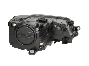 Far fata Stanga (H7, electric, cu motor, culoare insert: negru, culoare semnalizator: transparent) potrivit VW JETTA IV - Img 2