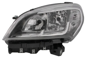 Far fata Stanga (H7/W21W/WY21W, electric, cu motor, culoare insert: cromat) potrivit FIAT DOBLO CARGO