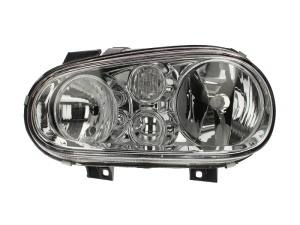 Far fata Stanga (halogen, H1/H7, electric, fara motoras, culoare insert: cromat) potrivit VW GOLF 4 1997-2003
