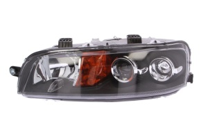Far fata Stanga (halogen, H7/H7, electric, fara motoras, culoare insert: gri, culoare semnalizator: galben) potrivit FIAT PUNTO, PUNTO EVO/HATCHBACK, PUNTO/HATCHBACK 01.00-12.03 - Img 1