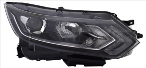 Far fata stanga potrivit Nissan QASHQAI II J11 2017-2021 - H11/H9/LED, electric, cu motor, H9, H11 - Img 2