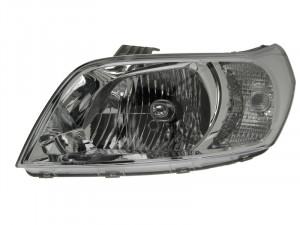 Far Stanga (H4, electric, cu motor, culoare insertie: cromat, culoare semnalizator: transparent) potrivit CHEVROLET AVEO / KALOS - Img 3