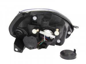 Far stanga (H4, electric, cu motoras, fundal cromat) FIAT PUNTO 2005-2012 - Img 2