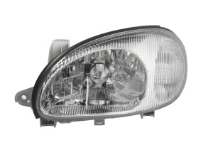 Far Stanga (H4, manual, fara motoras, culoare insert: cromat, culoare semnalizator: transparent) potrivit DAEWOO LANOS; FSO LANOS