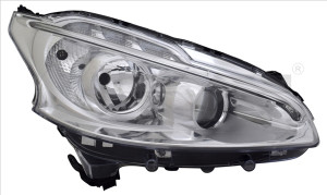 Far Stanga (H7/H7/LED, electric, fara motoras) potrivit PEUGEOT 208 I, 208/HATCHBACK 2012-2015