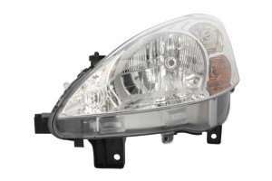 Far Stanga (halogen, H4/W5W, electric, cu motor, culoare insertie: cromat, culoare semnalizator: transparent) potrivit PEUGEOT PARTNER, PARTNER TEPEE, PARTNER/MINIVAN 04.08-06.12 - Img 1