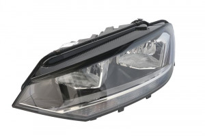 Far Stanga (halogen, H7/H7/PW24W, electric, cu motor, bec, culoare semnalizator: portocaliu) potrivit VW TOURAN - Img 1