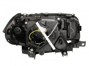 Far stanga potrivit BMW X3 2004-2007 - (H7, reglaj electric, cu motoras, fundal negru) - Img 2