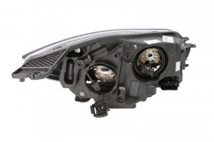 Far stanga potrivit FORD FOCUS III 2010-2014 - (H1/H7, reglaj electric, cu motoras, fundal negru) - Img 2