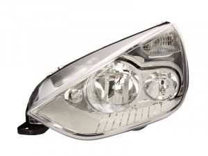 Far stanga potrivit FORD GALAXY, S-MAX 2006-2015 - (H1/H7, reglaj electric, cu motoras, fundal cromat)