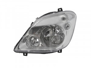 Far stanga potrivit MERCEDES SPRINTER 2006-2013 - (H7, reglaj electric, fundal cromat)