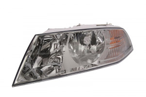 Far stanga potrivit SKODA OCTAVIA 2004-2008 - (H1/H7, reglaj electric, cu motoras, fundal argintiu)