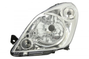 Far stanga potrivit SUZUKI SPLASH - (H4, electric, cu motoras, fundal argintiu)