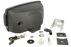 Far universal stanga/dreapta (faza lunga, H3/T4W, 12/24V, latime 220mm, inaltime 123mm, alb, plastic, negru, lumini pozitie, lungime cablu: 150mm) - Img 2